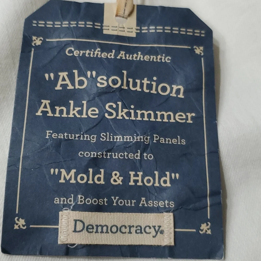 NWT DEMOCRACY AB SOLUTION ANKLE SKIMMER JEANS 22W